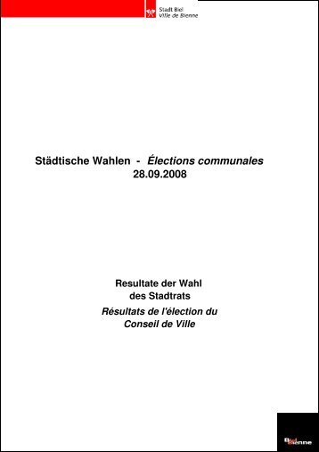 Wahlergebnisse Stadtratswahlen 2008 - Blog Simon Bohnenblust