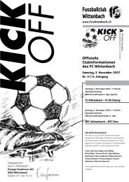 KICK OFF - FC Wittenbach