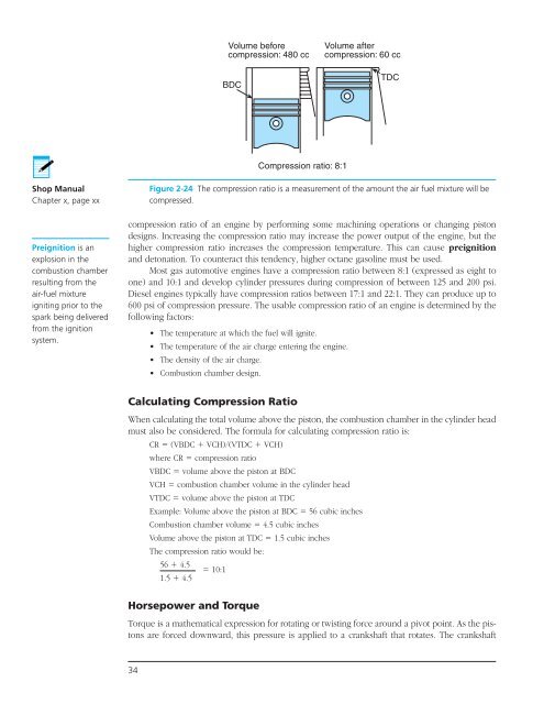 Theory of Engine Operation - Delmar Learning