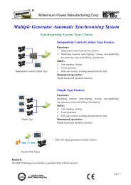 Multiple Generator Automatic Synchronising System - Diesel ...