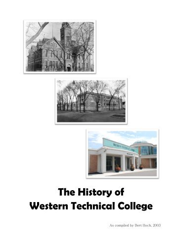 The History of Western Technical College