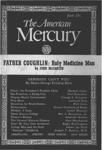 The American Mercury June 1939 - Ludwig von Mises Institute