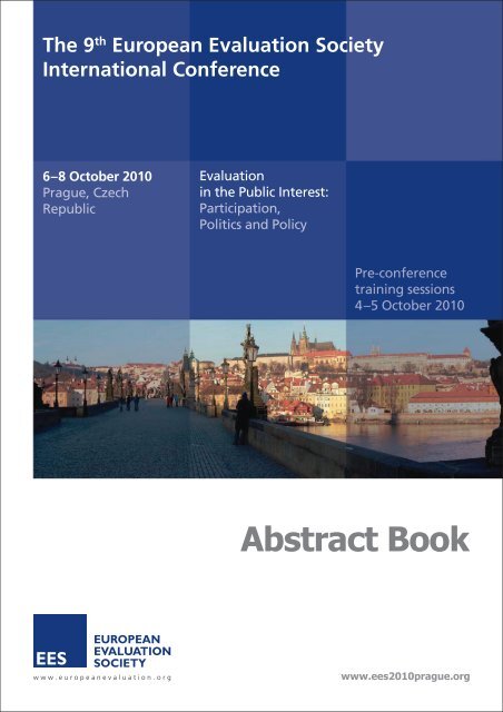 Abstract book - European Evaluation Society