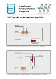 Umweltschutz Verfahrenstechnik Anlagenbau DGE ... - DGE GmbH