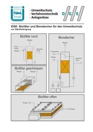 Biofilter und Biowäscher für den Umweltschutz - DGE GmbH
