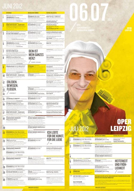 JUni 2012 JULi 2012 - Oper Leipzig