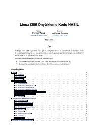 Linux i386 Önyükleme Kodu NASIL