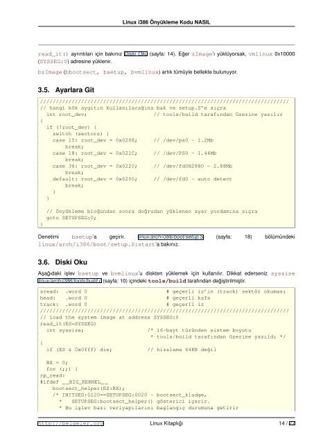 Linux i386 Önyükleme Kodu NASIL