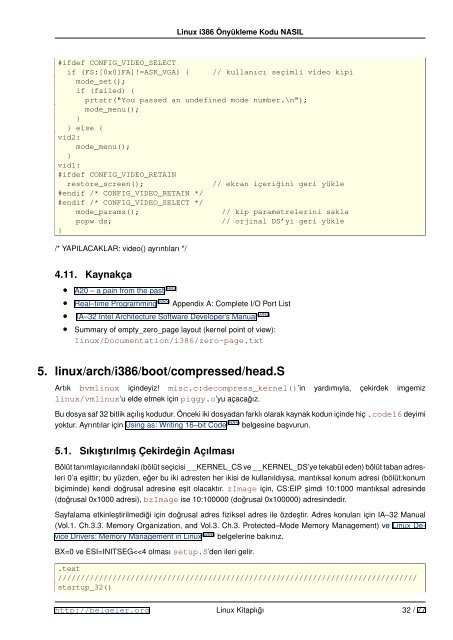 Linux i386 Önyükleme Kodu NASIL