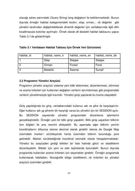 php, sql ve ajax teknolojileri kullanarak hacettepe üniversitesi