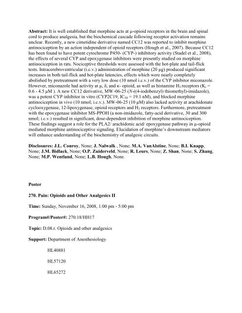 [Abstract Title]. - Society for Neuroscience