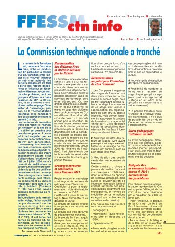 ctn info - ffessm