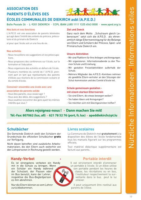 Règlement pour 2010/2011 - Diekirch