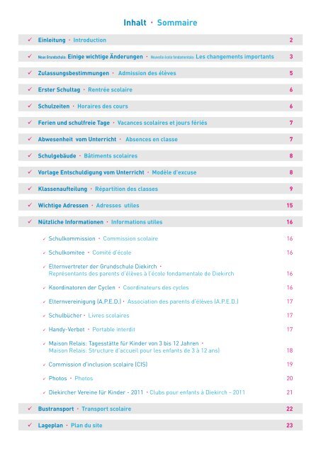 Règlement pour 2010/2011 - Diekirch