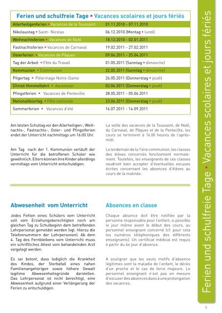 Règlement pour 2010/2011 - Diekirch