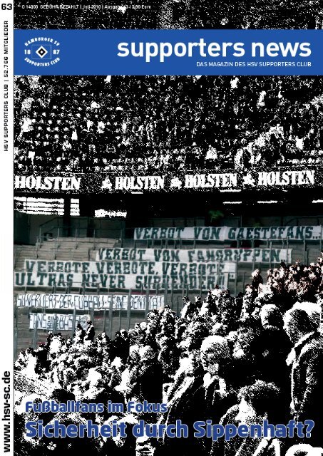 Ausgabe 63 07/2010 - HSV-Supporters