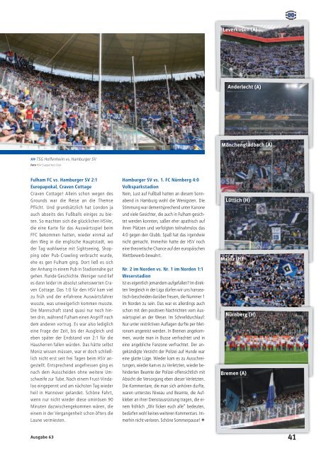 Ausgabe 63 07/2010 - HSV-Supporters