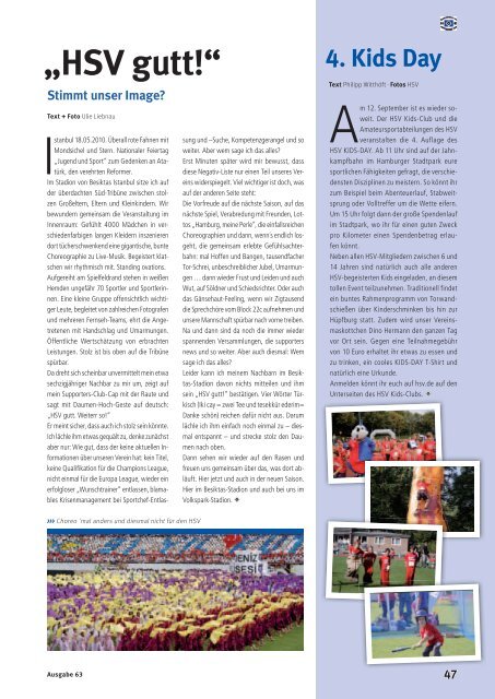 Ausgabe 63 07/2010 - HSV-Supporters