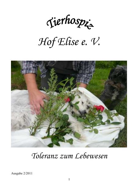 Hof Elise e. V. Toleranz zum Lebewesen