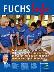 Dedication for a good cause: FUCHS employees ... - fuchs petrolub ag