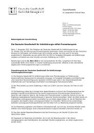 Meldung als PDF - Deutsche Gesellschaft für Chirurgie