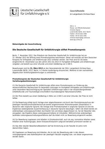 Meldung als PDF - Deutsche Gesellschaft für Chirurgie