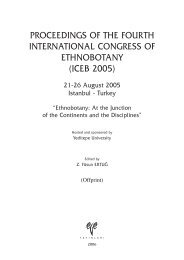 proceedings of the fourth international congress of ethnobotany
