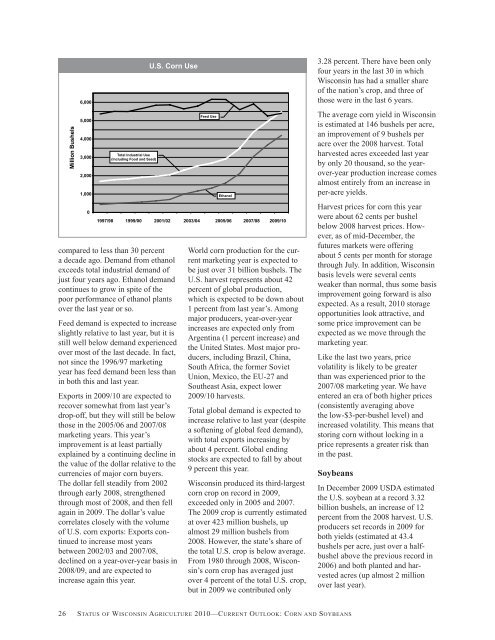 Status of Wisconsin Agriculture 2010 - Agricultural & Applied ...