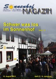 Willkommen Frühling! - Sonnenhof-Kommern