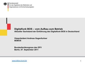 Digitalfunk BOS Ã¢ÂÂ vom Aufbau zum Betrieb