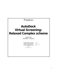 AutoDock Virtual Screening: Relaxed Complex scheme