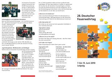 7. bis 13.  Juni 2010 Leipzig - Deutscher Feuerwehrverband