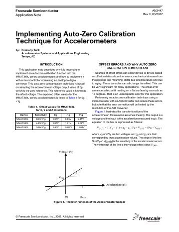 Implementing Auto-Zero Calibration Technique for Accelerometers
