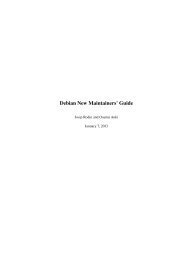 Debian New Maintainers' Guide