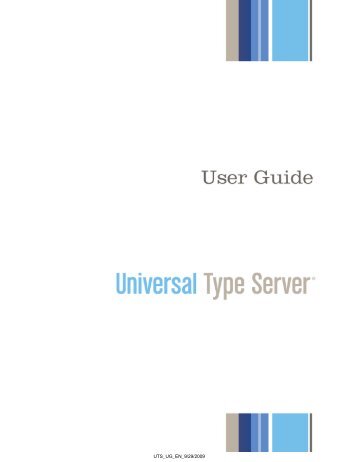 Universal Type Client User Guide - Extensis