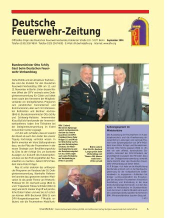 Deutsche Feuerwehr-Zeitung - Deutscher Feuerwehrverband