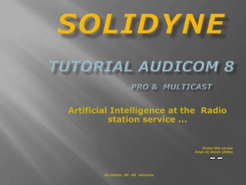 Tutorial Audicom PDF slides - Solidyne