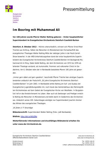 Im Boxring mit Muhammad Ali - Ev. Kirchenkreis Steinfurt-Coesfeld ...