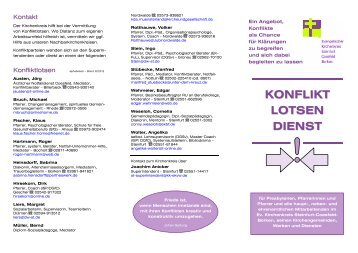 konflikt lotsen dienst - Evangelischer Kirchenkreis Steinfurt-Coesfeld ...