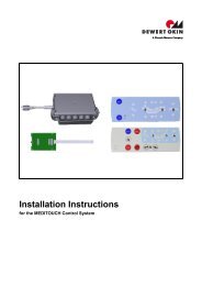 Installation Instructions - dewert