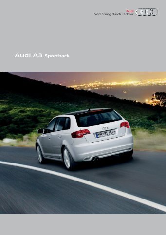 Audi A3 Sportback - Prijslijst