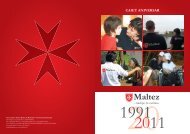 Caiet aniversar - Serviciul de Ajutor Maltez in Romania