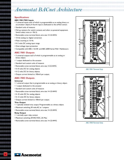 Anemostat BACnet Architecture