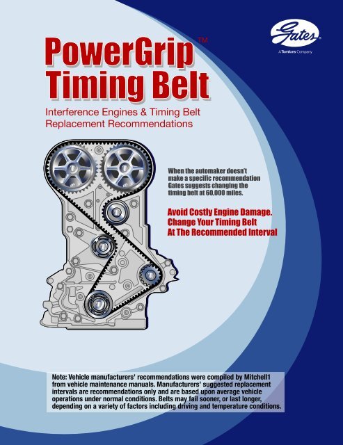 Interference Engines &amp; Timing Belt Replacement Recommendations