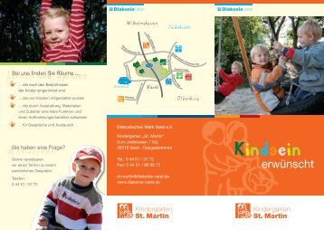 Flyer Kindergarten St.Martin - Diakonie Varel