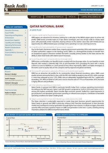 QATAR NATIONAL BANK - Search Center - Bank Audi