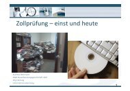 Zollprüfung – einst und heute