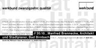 werkbund zwanzigzehn: qualität - Deutscher Werkbund