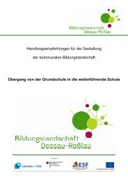 BiKo - Handlungsempf. Grundschule-Weiterführende Schule - Dessau