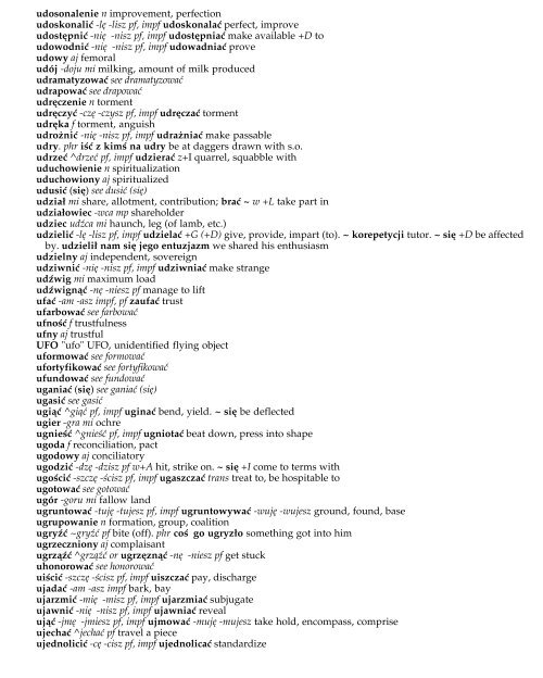 a learner's polish-english dictionary